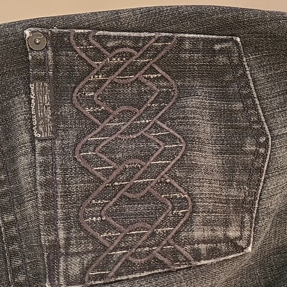 7 for all mankind Straight Leg Dark Gray Jeans - Picture 5 of 10